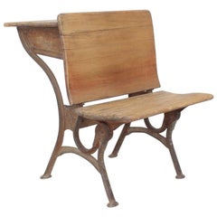 Antique Children's School Bench, circa 1900
