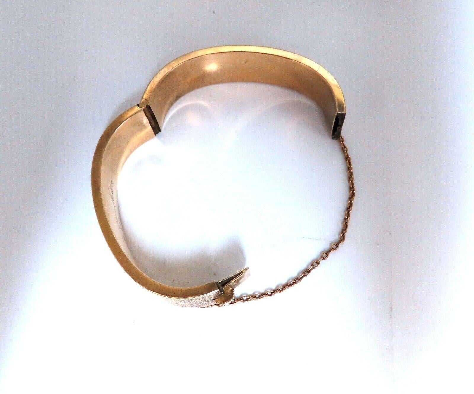 Antique Child's Bangle Bracelet 14kt Circa 1873 In New Condition For Sale In New York, NY