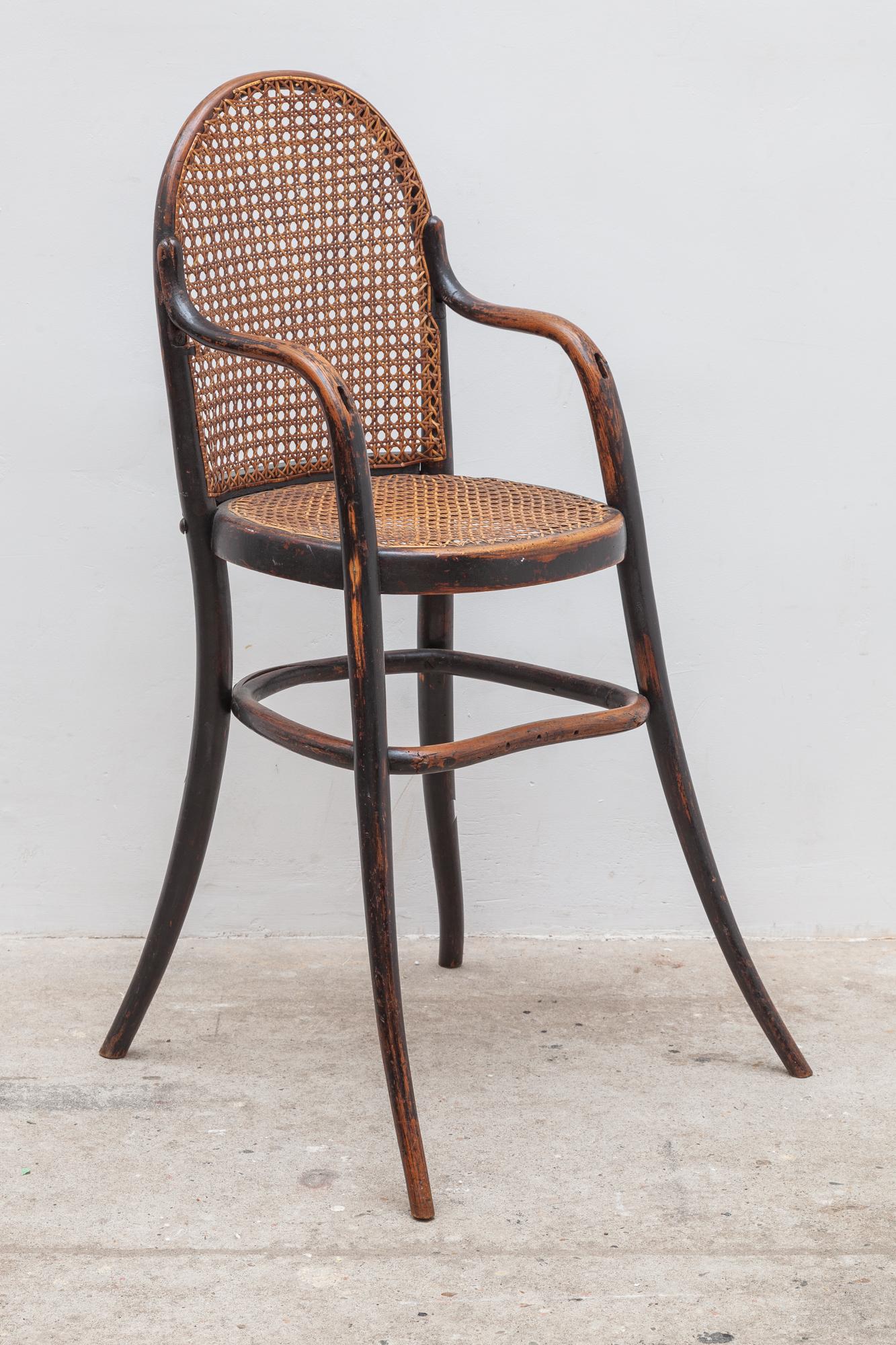Art Nouveau Antique Child’s Chair by Thonet For Sale