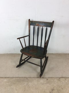 Antique Child's Rocking Chair with Excellent Patina