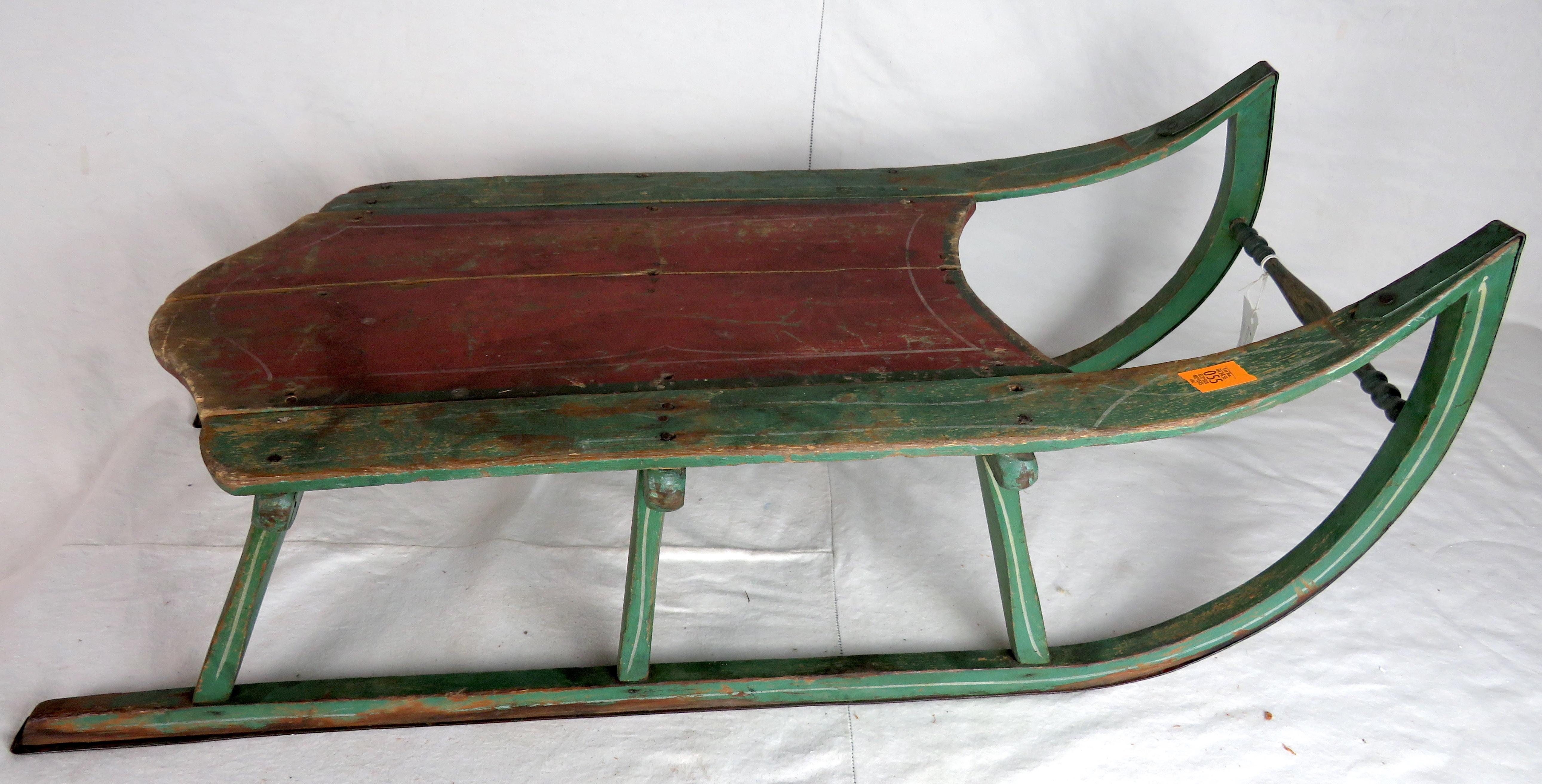 antique childs sled