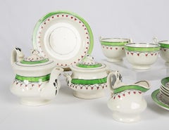 Antique  Staffordshire Child's Tea Set Made circa 1850