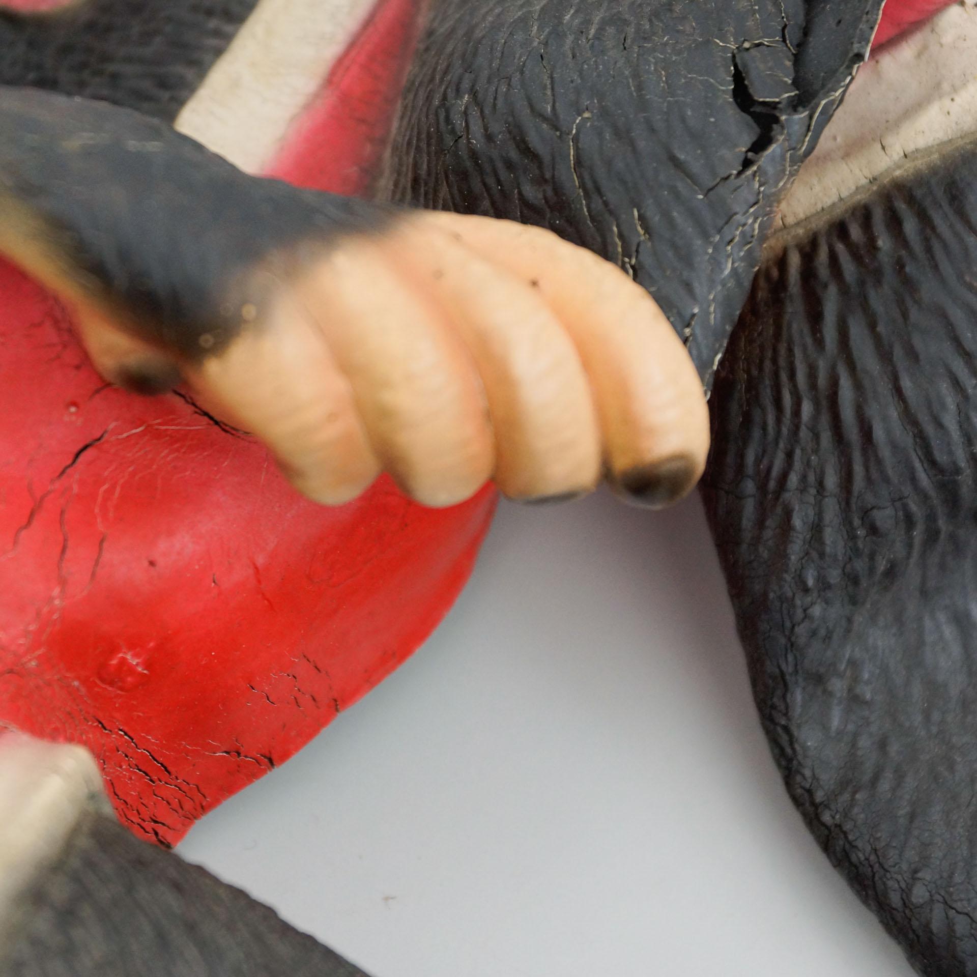 Mid-Century Modern Antique Chimpanzee Rubber Puppet