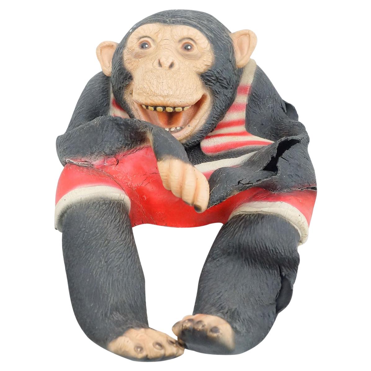 Antique Chimpanzee Rubber Puppet