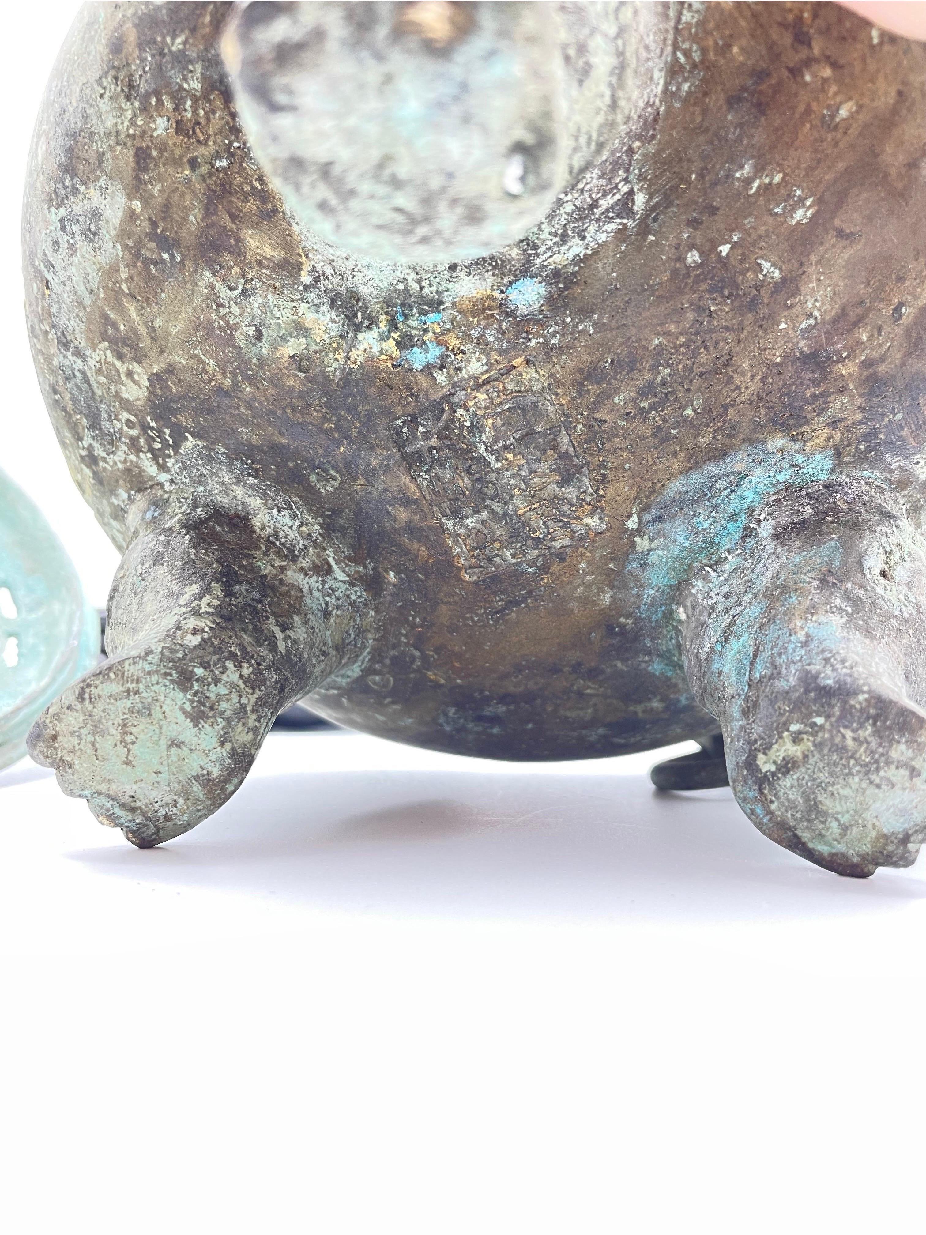 Antiker Weihrauchbrenner aus Porzellan aus Bronze im Angebot 12