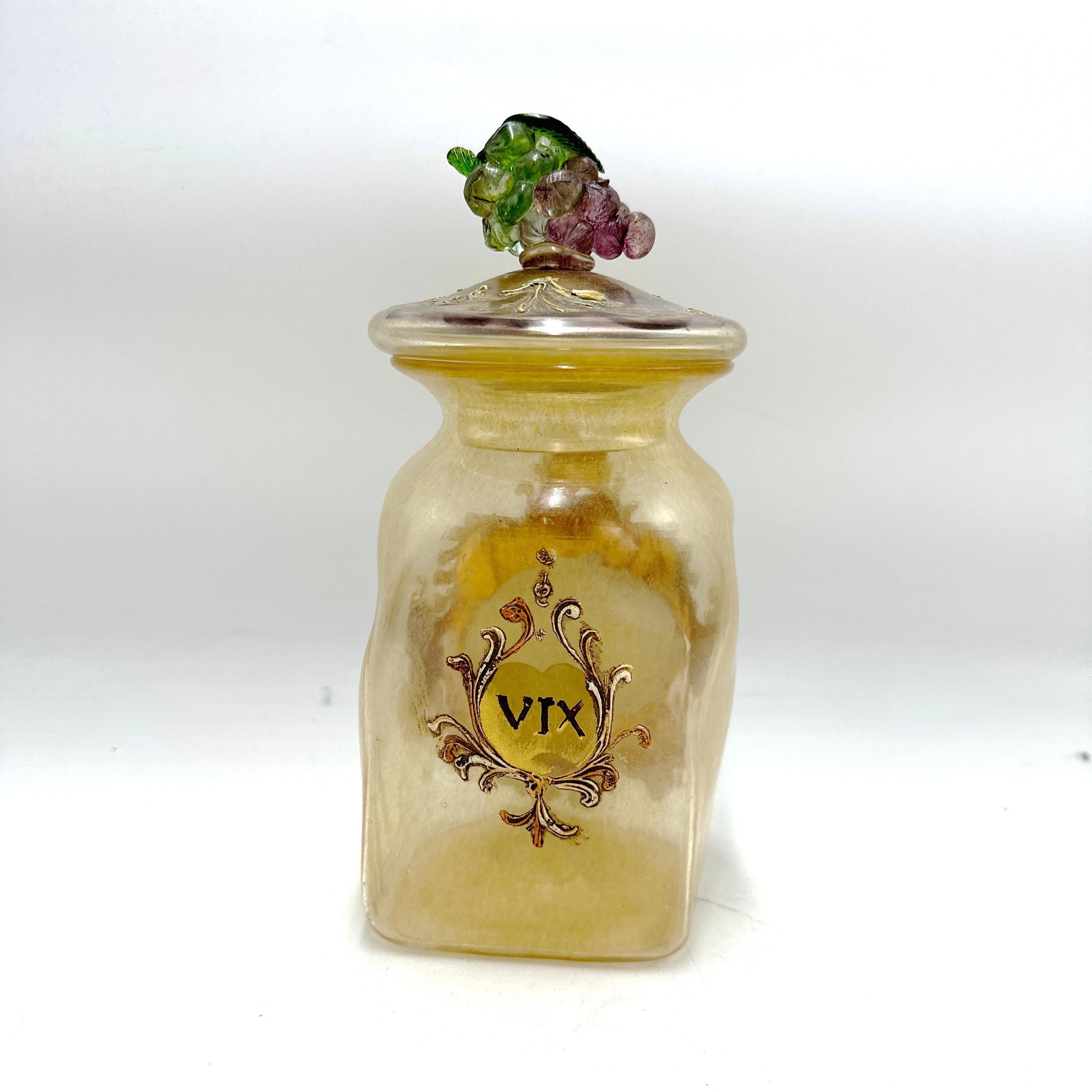 Antico vaso da farmacia in vetro di Murano 