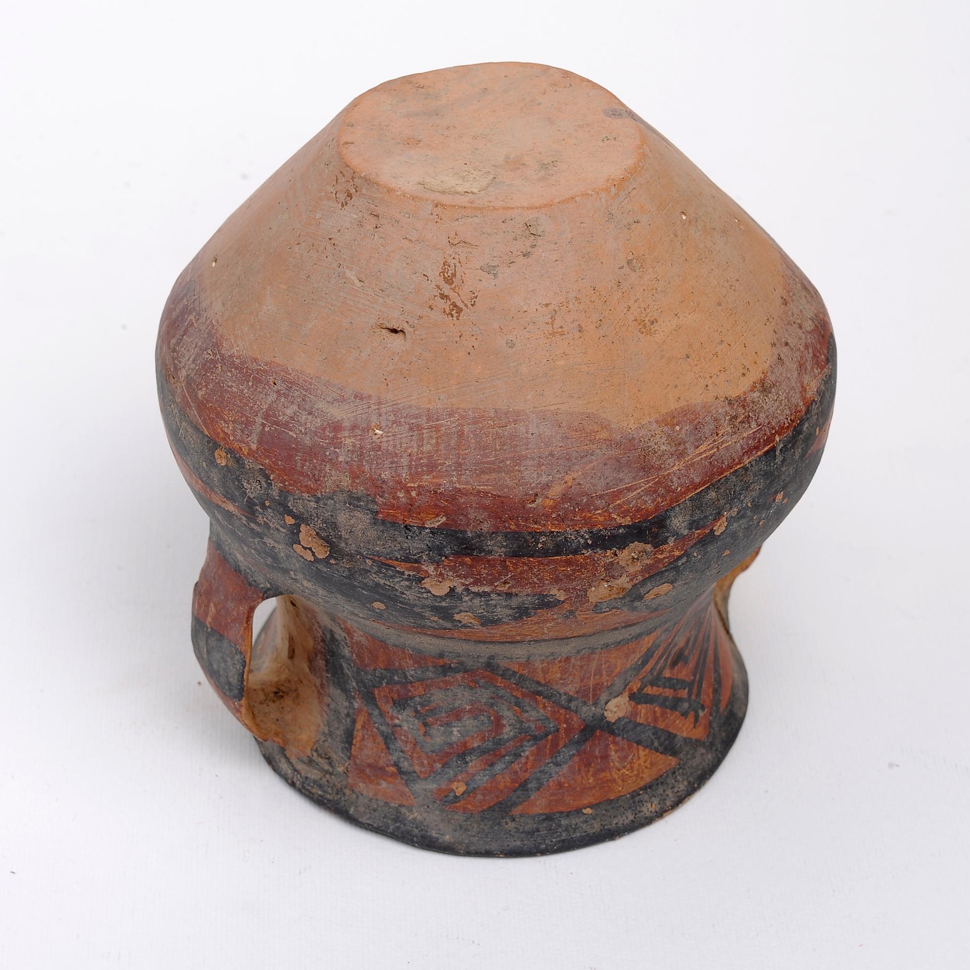 Antique China Terracotta Jar with Handles In Excellent Condition For Sale In Alessandria, Piemonte