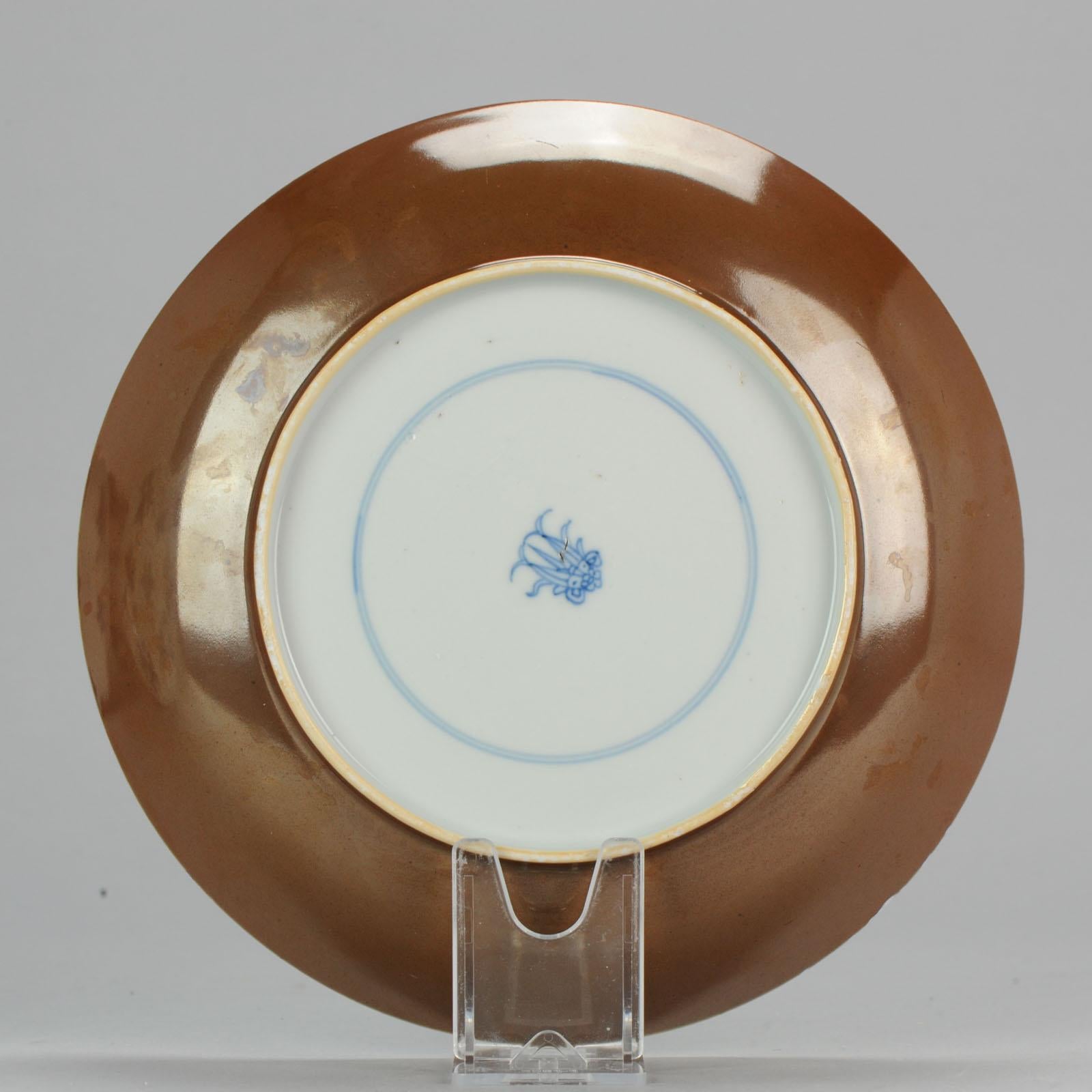 Ensemble de table chinois ancien de 1700 d'époque Kangxi, bleu et blanc Batavien, marqué de poissons 4