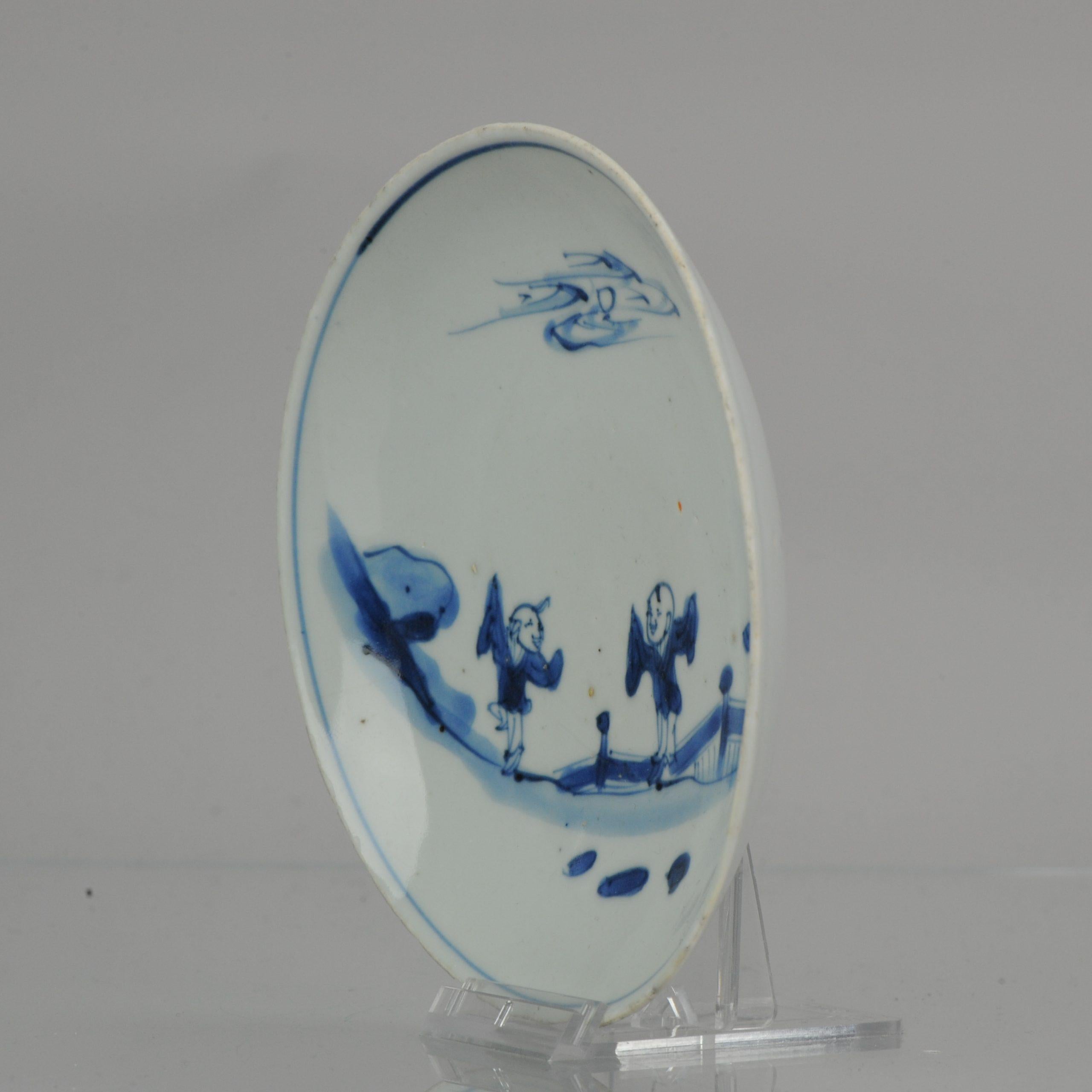 Ming Ancien porcelaine chinoise Kosometsuke Tianqi/Chongzhen représentant des garçons dans des terres, 17e siècle en vente