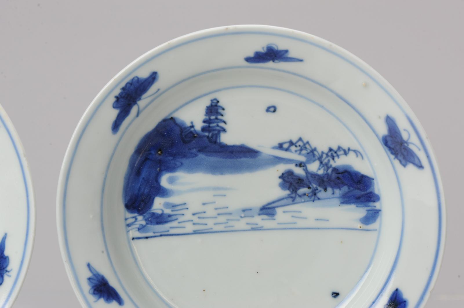 Antique Chinese 17c Kosometsuke Tianqi/Chongzhen Porcelain Landscape For Sale 1