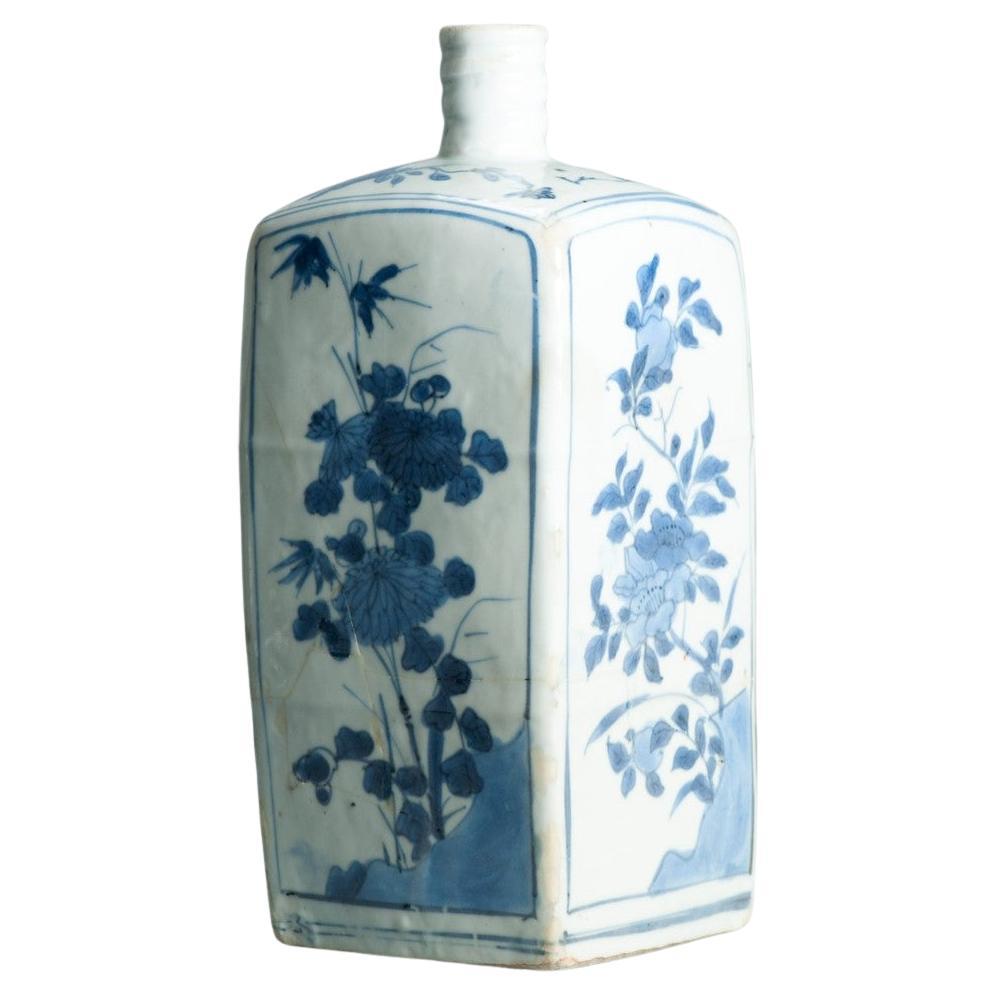 Antique Chinese 17th C Ming Porcelain Kraak Bottle Provenance Helen Espir For Sale