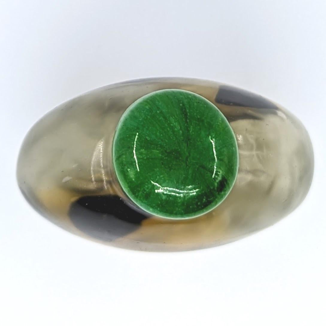 Antique Chinese 3 Color Liuli Glass Imitating Shadow Agate Snuff Bottle 19c Qing For Sale 4