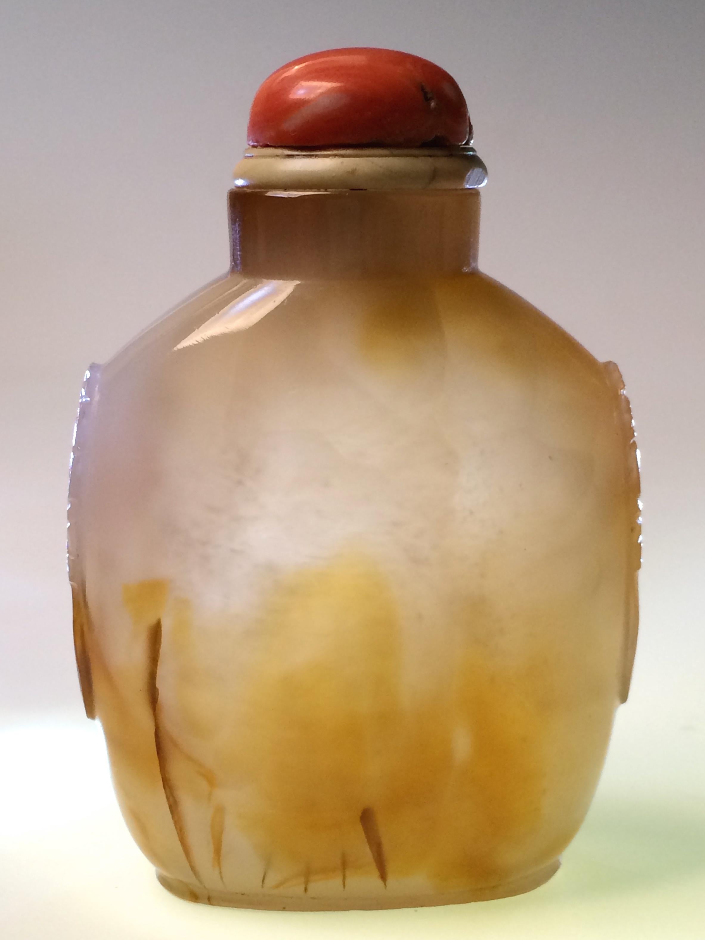 Antique Chinese Agate Master Snuff Bottle For Sale 6