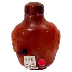 ANTIQUE CHINESE AGATE SNUFF BOTTLE 19th Century