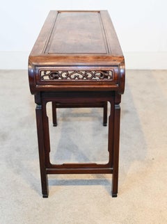Antico tavolo d'altare cinese in legno duro Console 1860