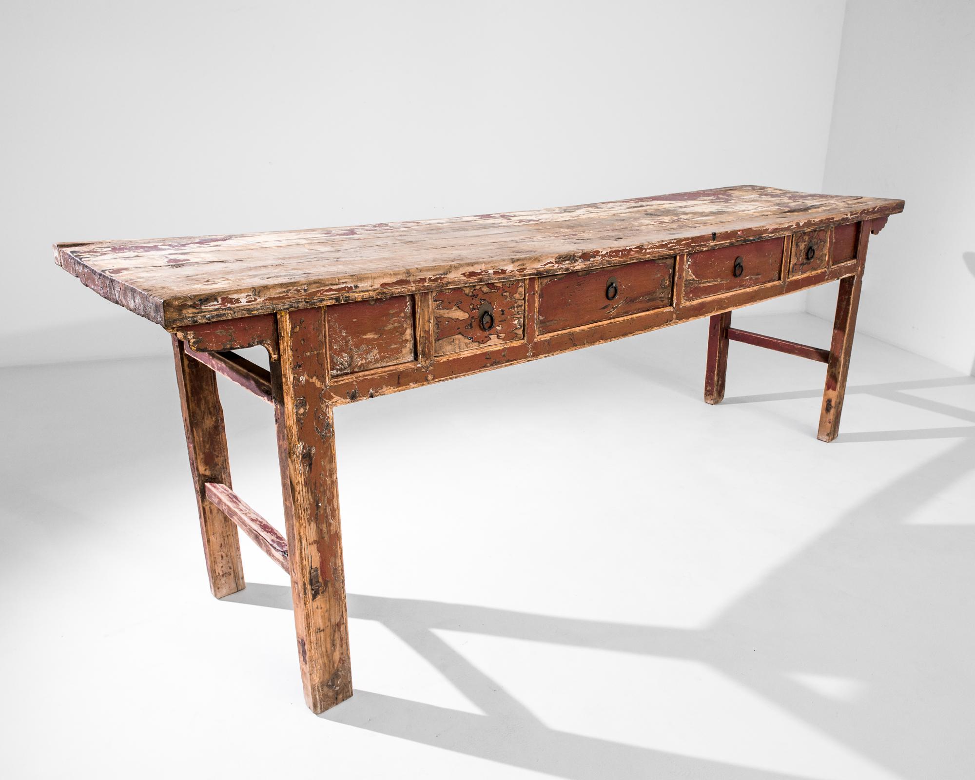 Early 20th Century Antique Chinese Altar Table with Original Patina