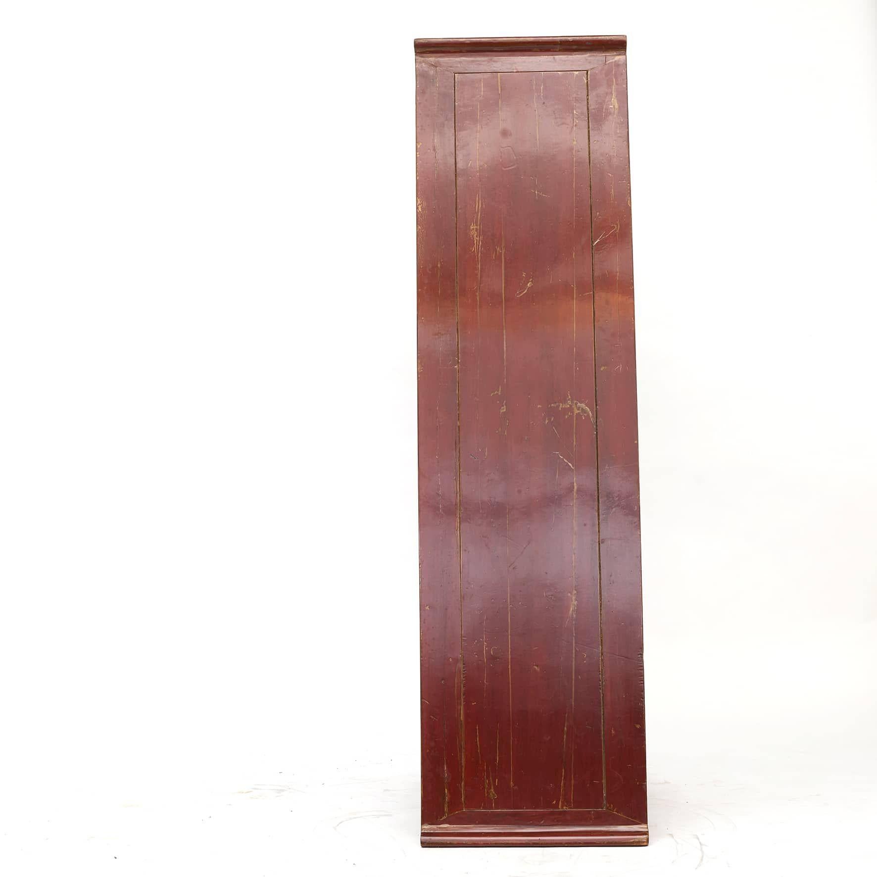Lacquered Antique Chinese Alter Table in Original Red Lacquer, C 1820 - 1840