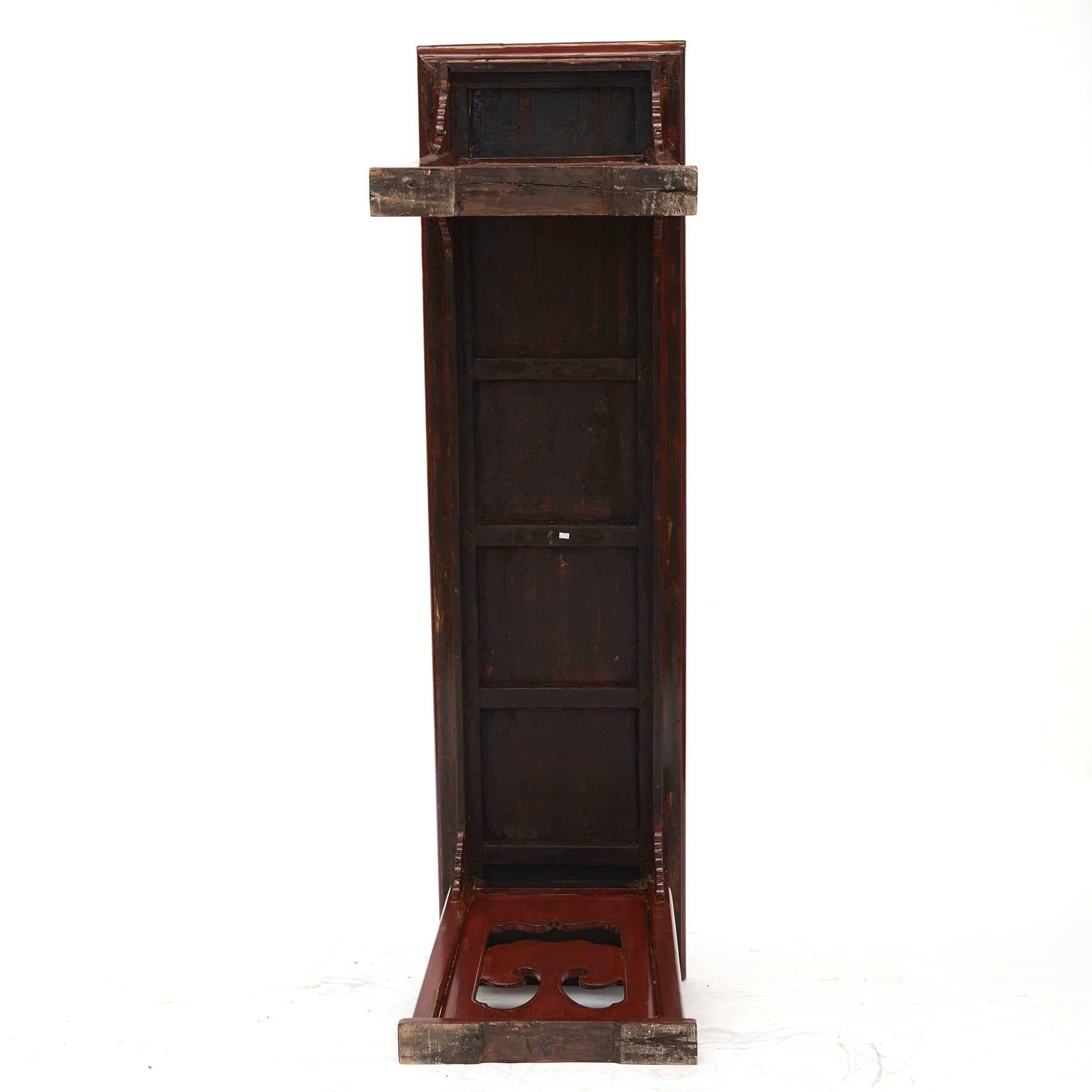 Antique Chinese Alter Table in Original Red Lacquer, C 1820 - 1840 2