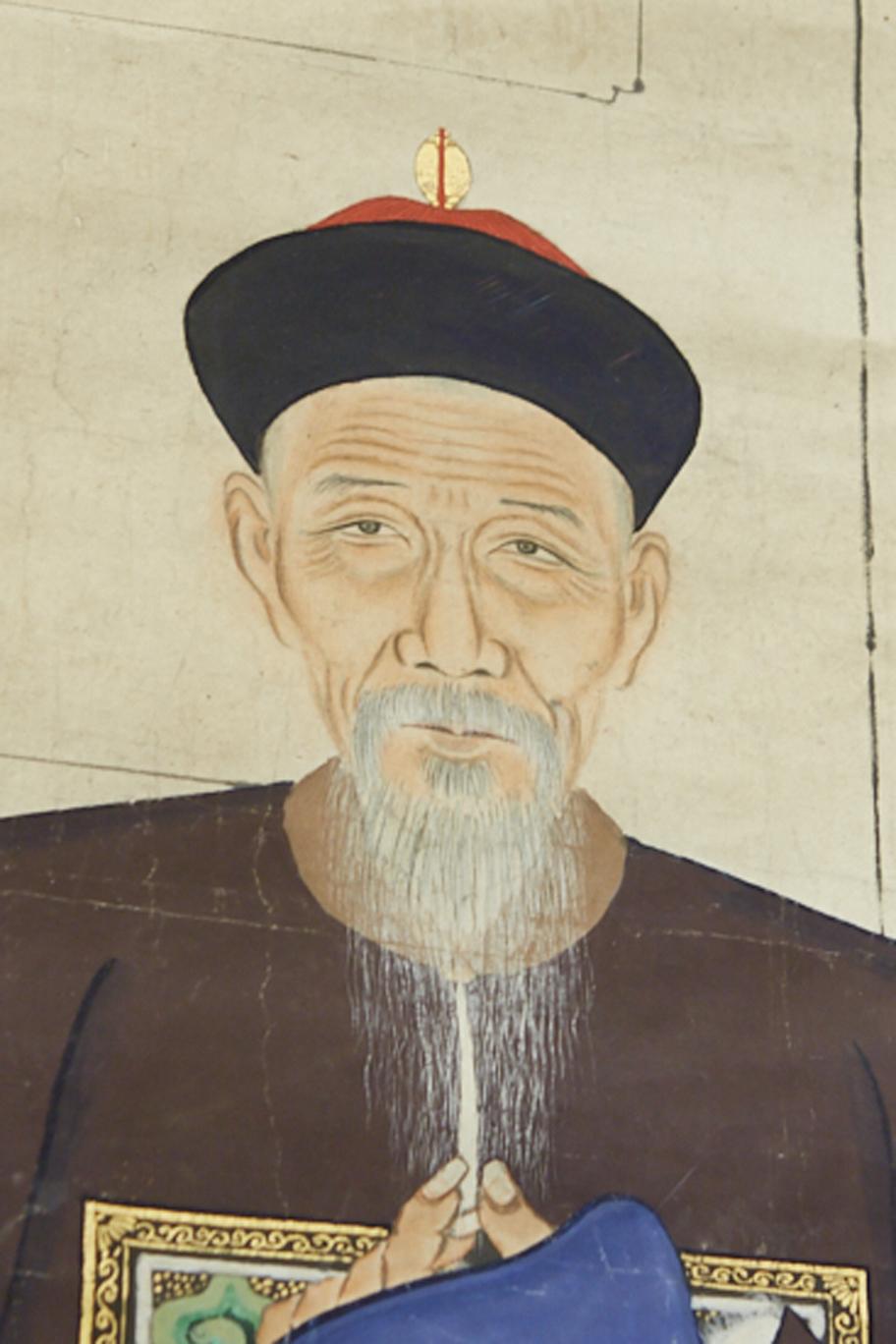 antique chinese ancestor portraits