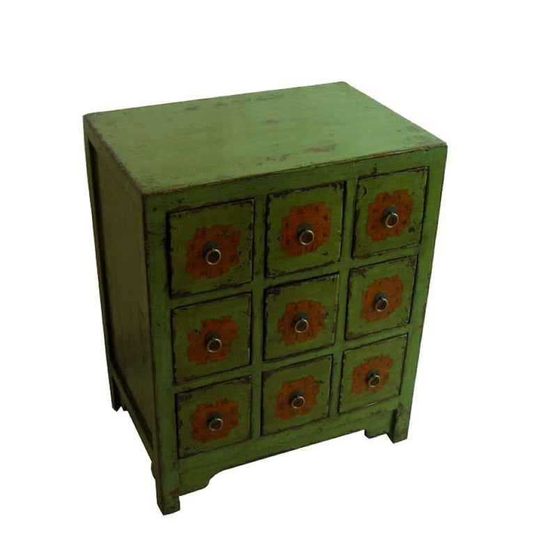 Antique Chinese Apple Green Medicine For Sale at 1stDibs