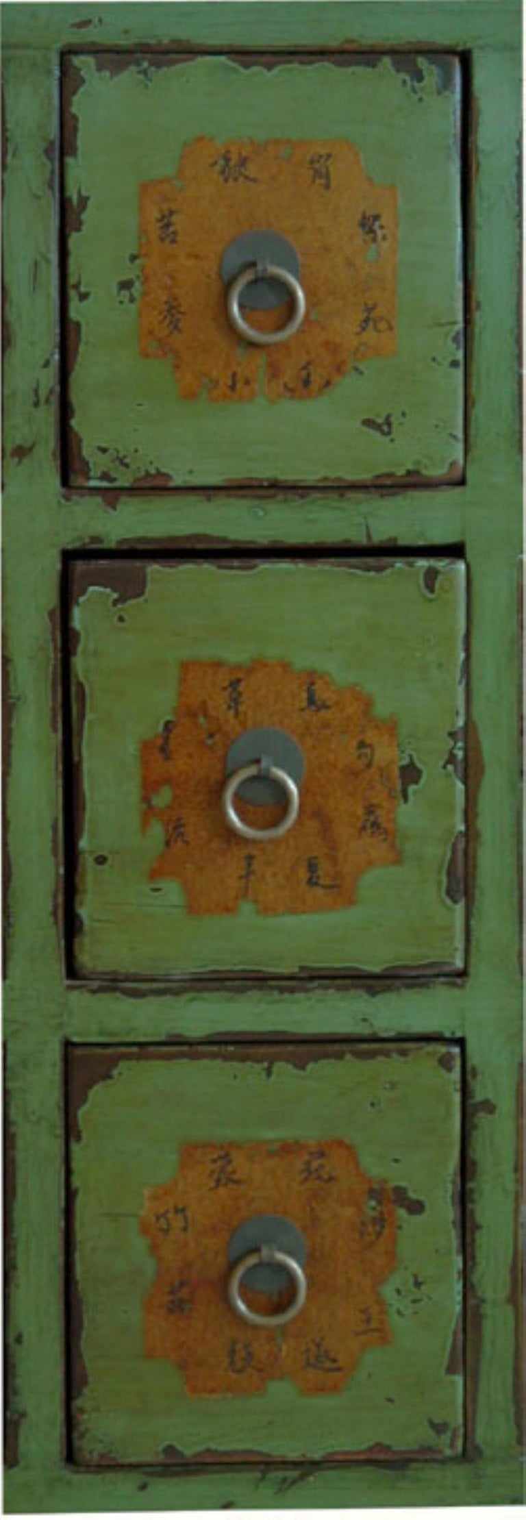 Antique Chinese Apple Green Medicine For Sale at 1stDibs