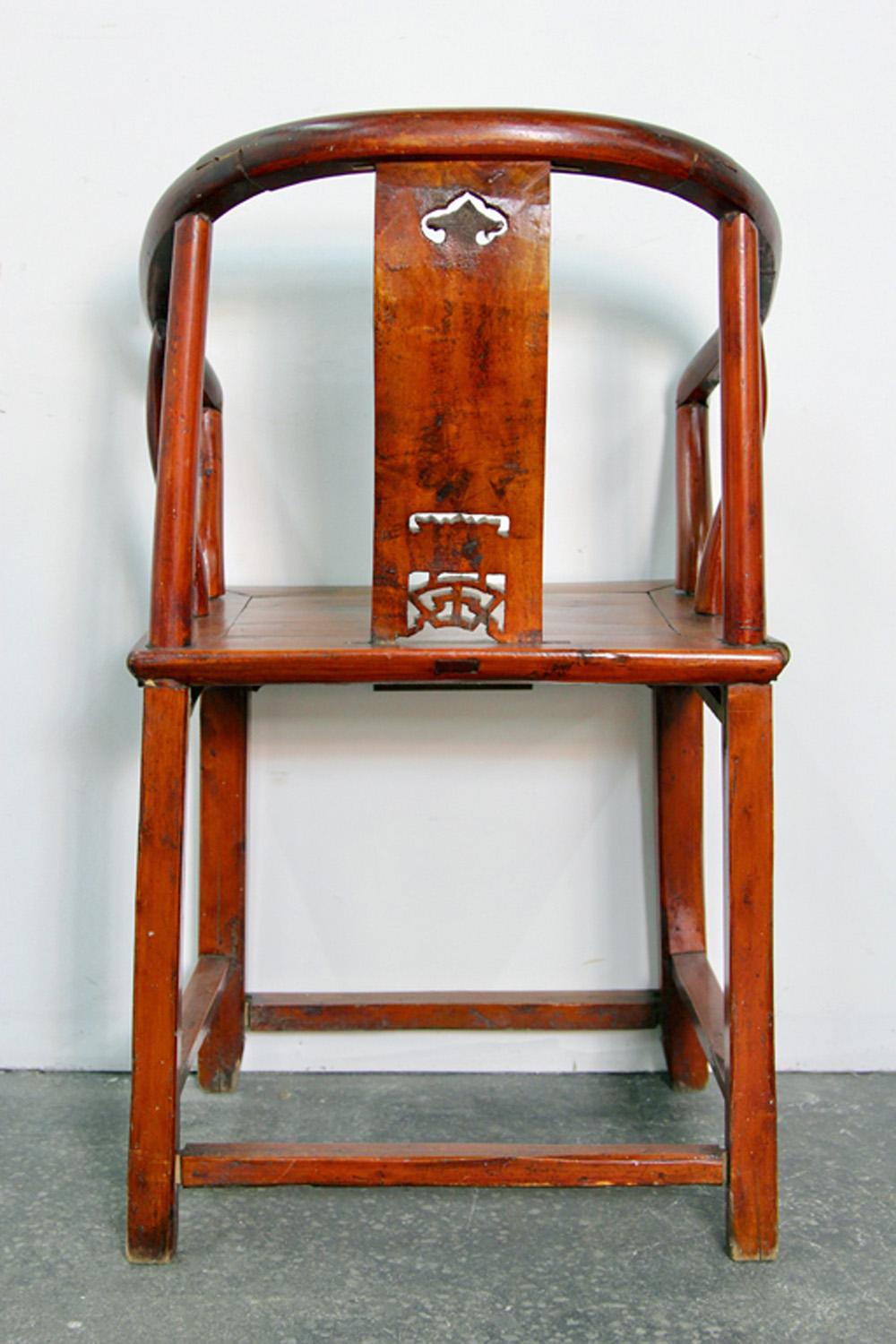 Chinese Export Antique Chinese Armchair For Sale
