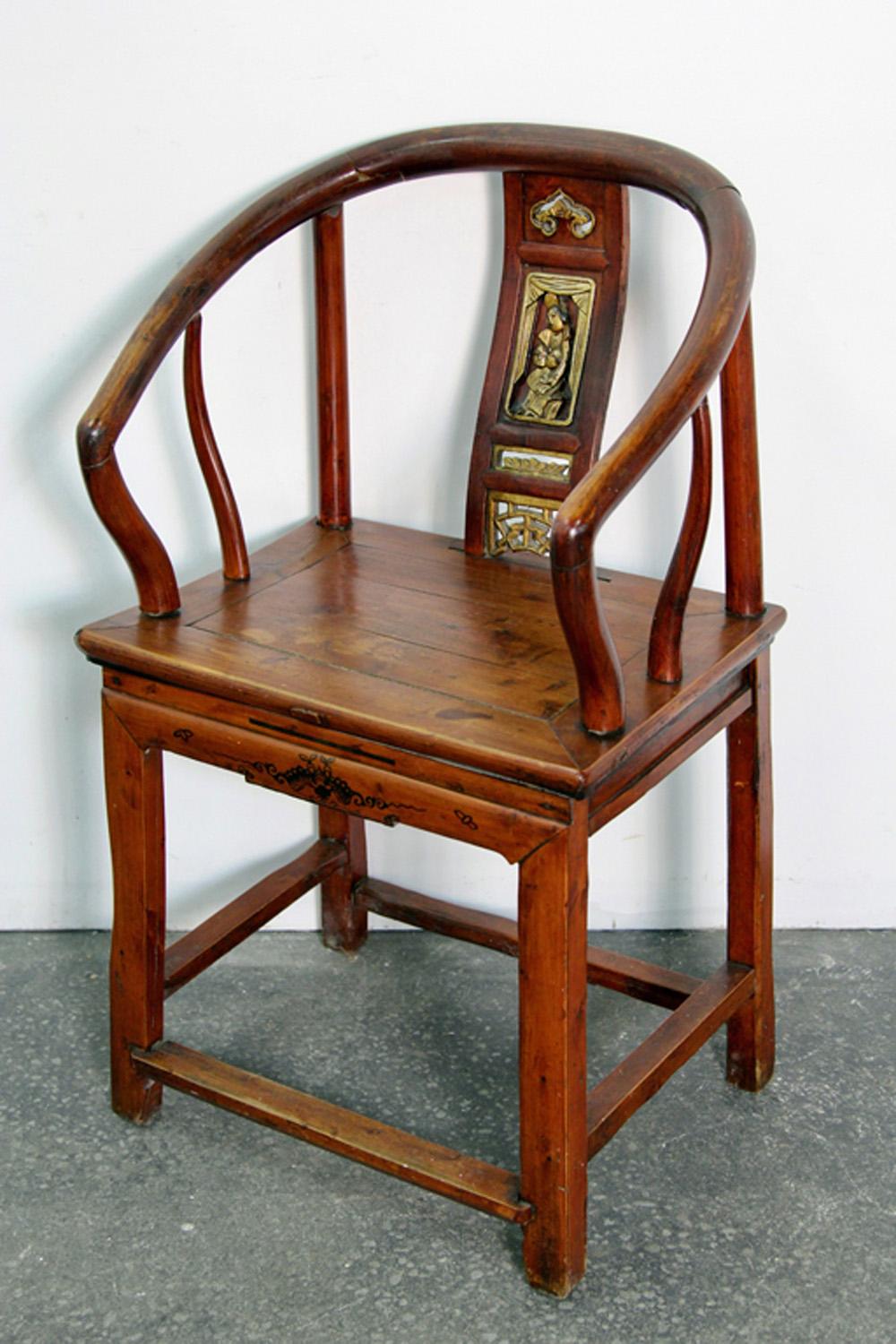 Early 20th Century Antique Chinese Armchair For Sale