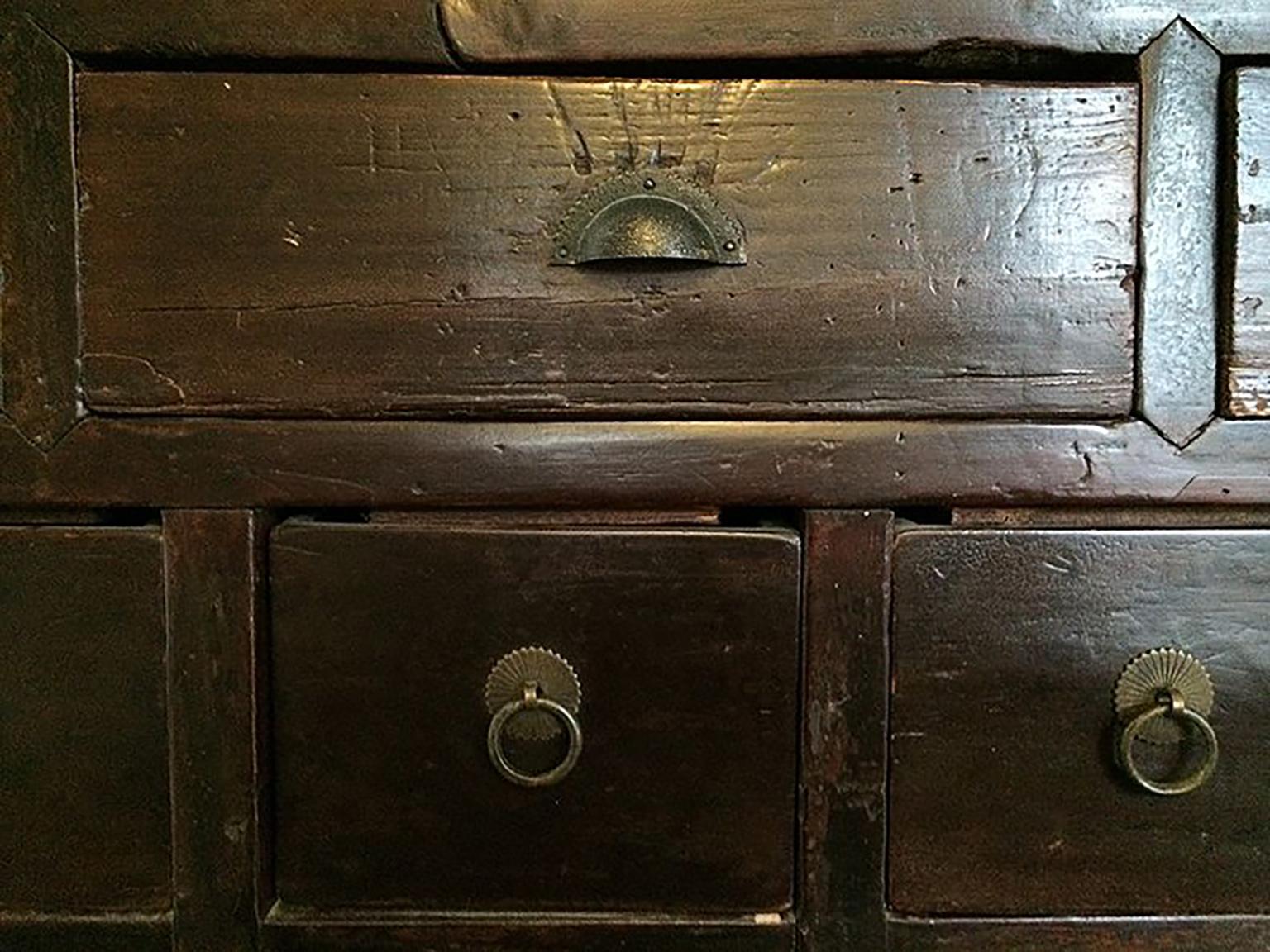 Antique Chinese Armoire, 19th Century Medicine Cabinet, Apothecary Chest In Good Condition In Chicago, IL