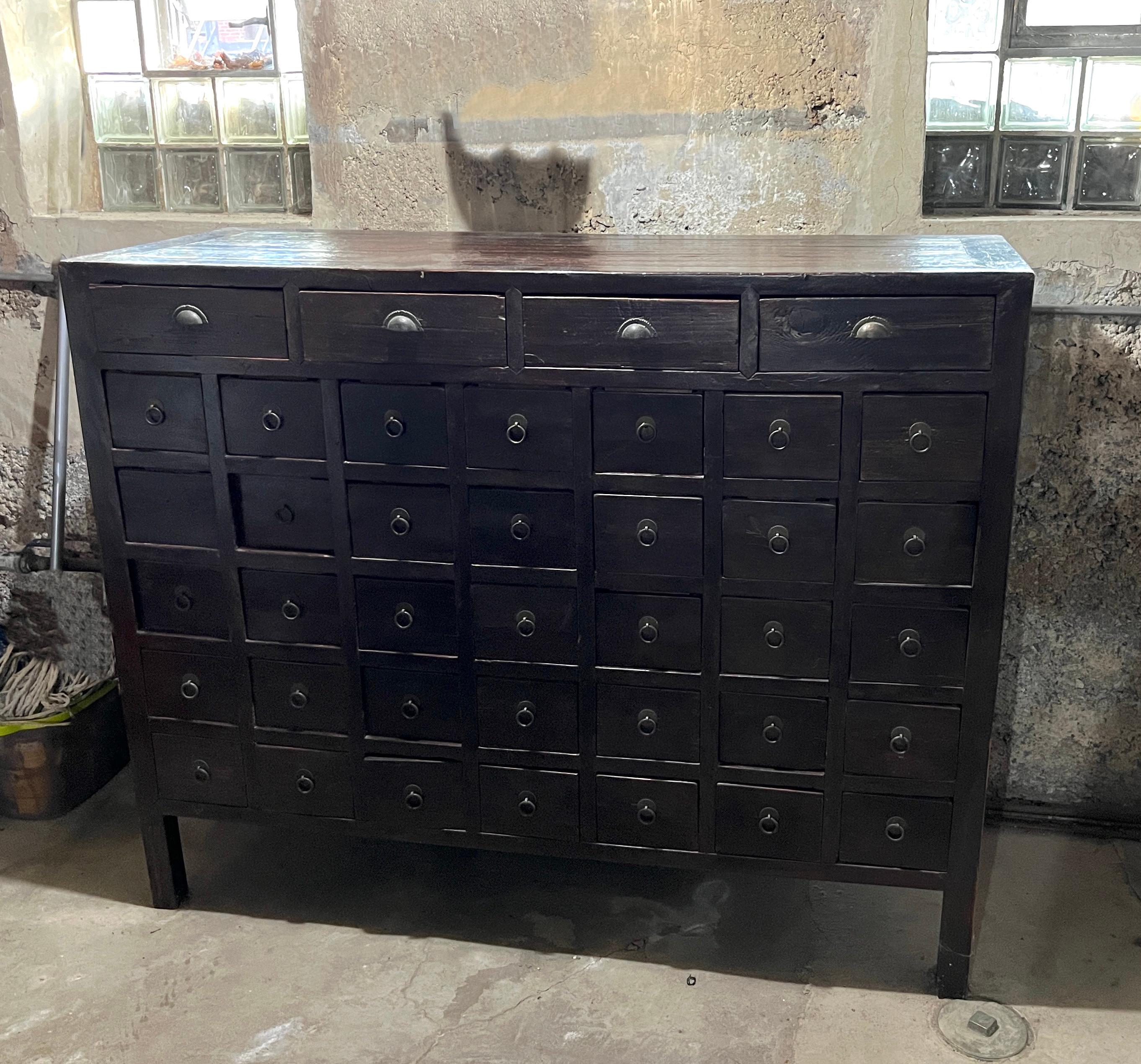 Antique Chinese Armoire, 19th Century Medicine Cabinet, Apothecary Chest 1