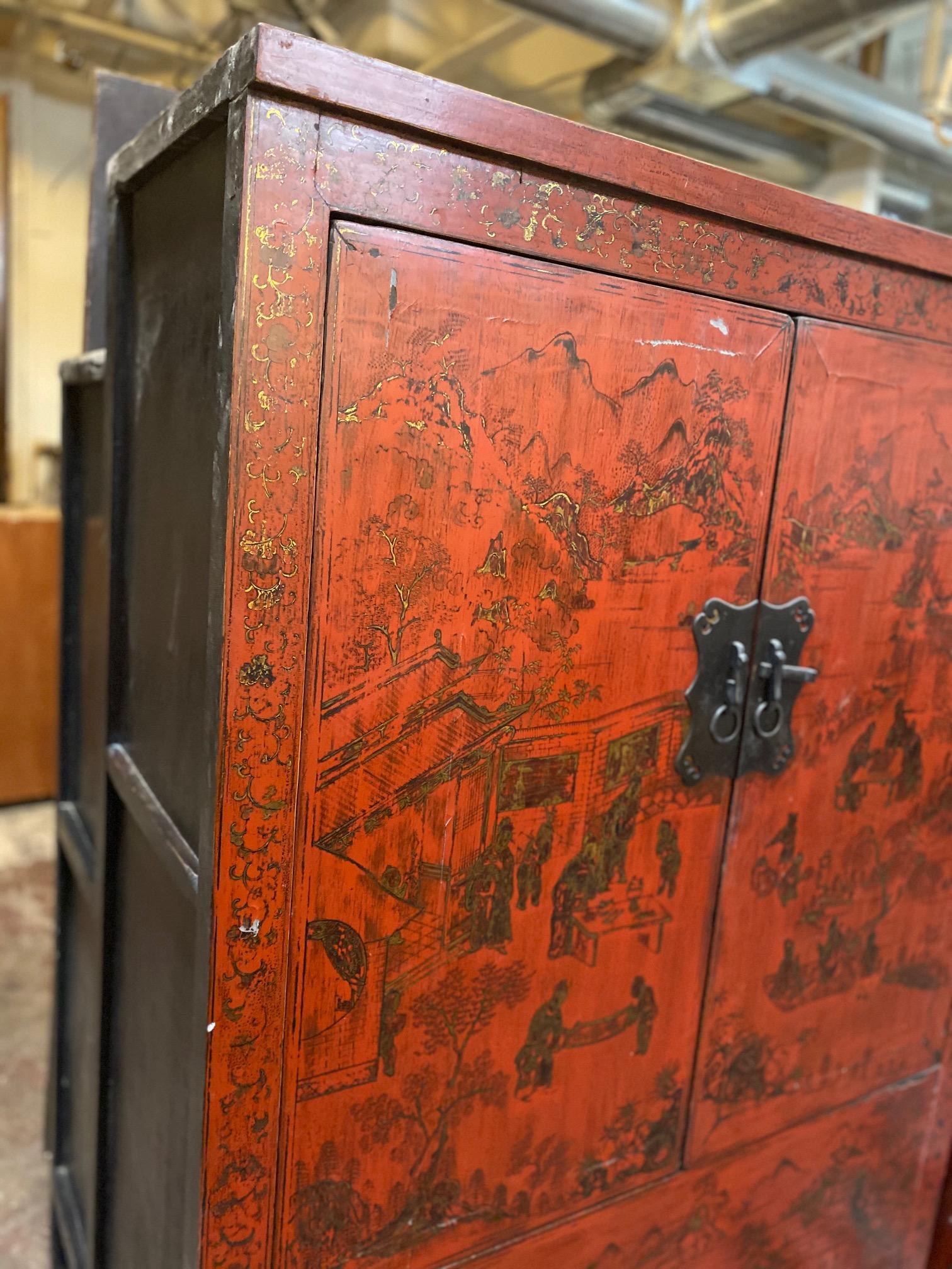 Antique Chinese Armoire In Good Condition In Dallas, TX