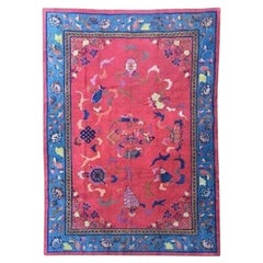 Antique Chinese Art Deco Carpet 3.02m X 2.16m