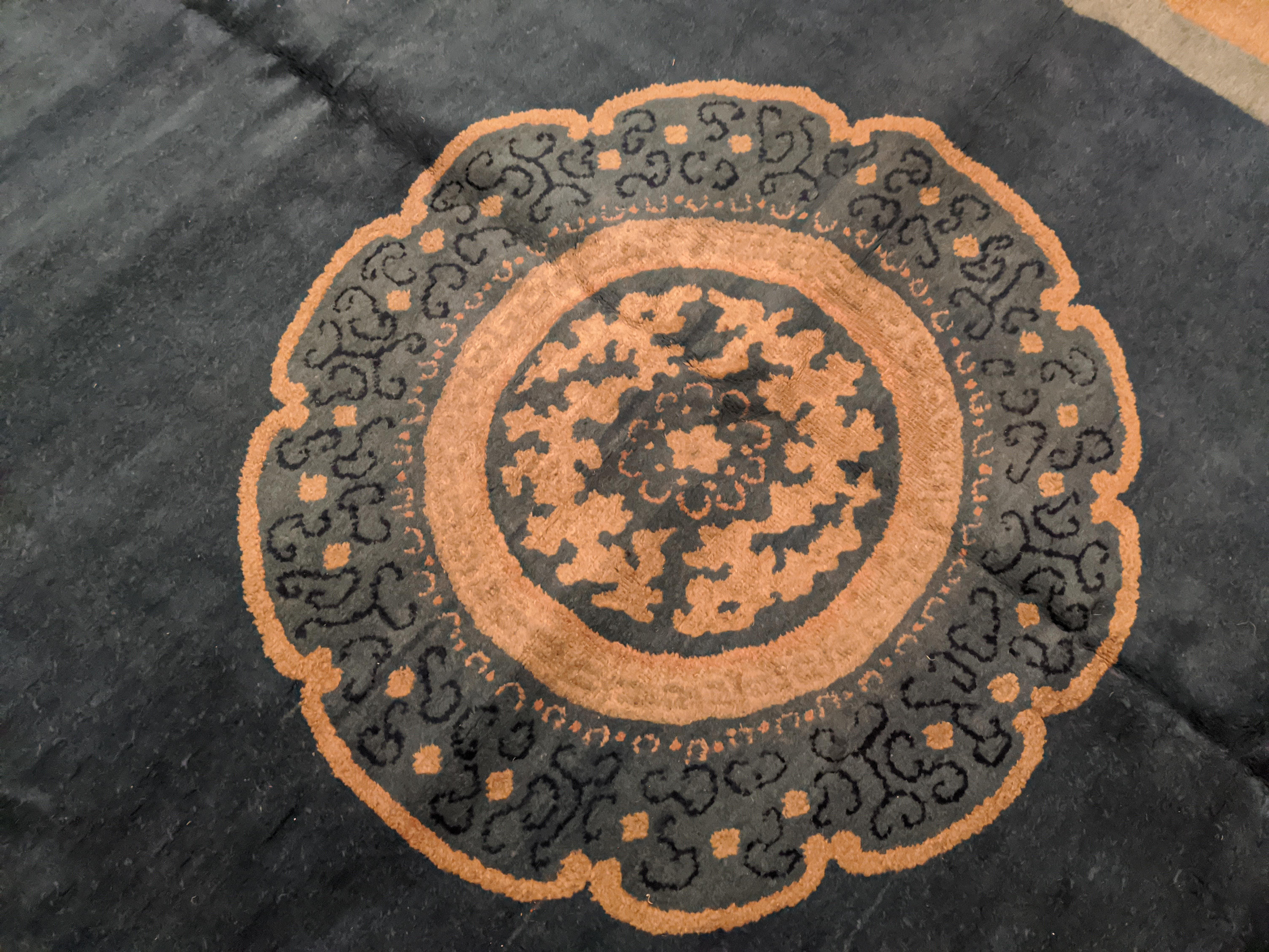 Antique Chinese Art Deco Carpet For Sale 6
