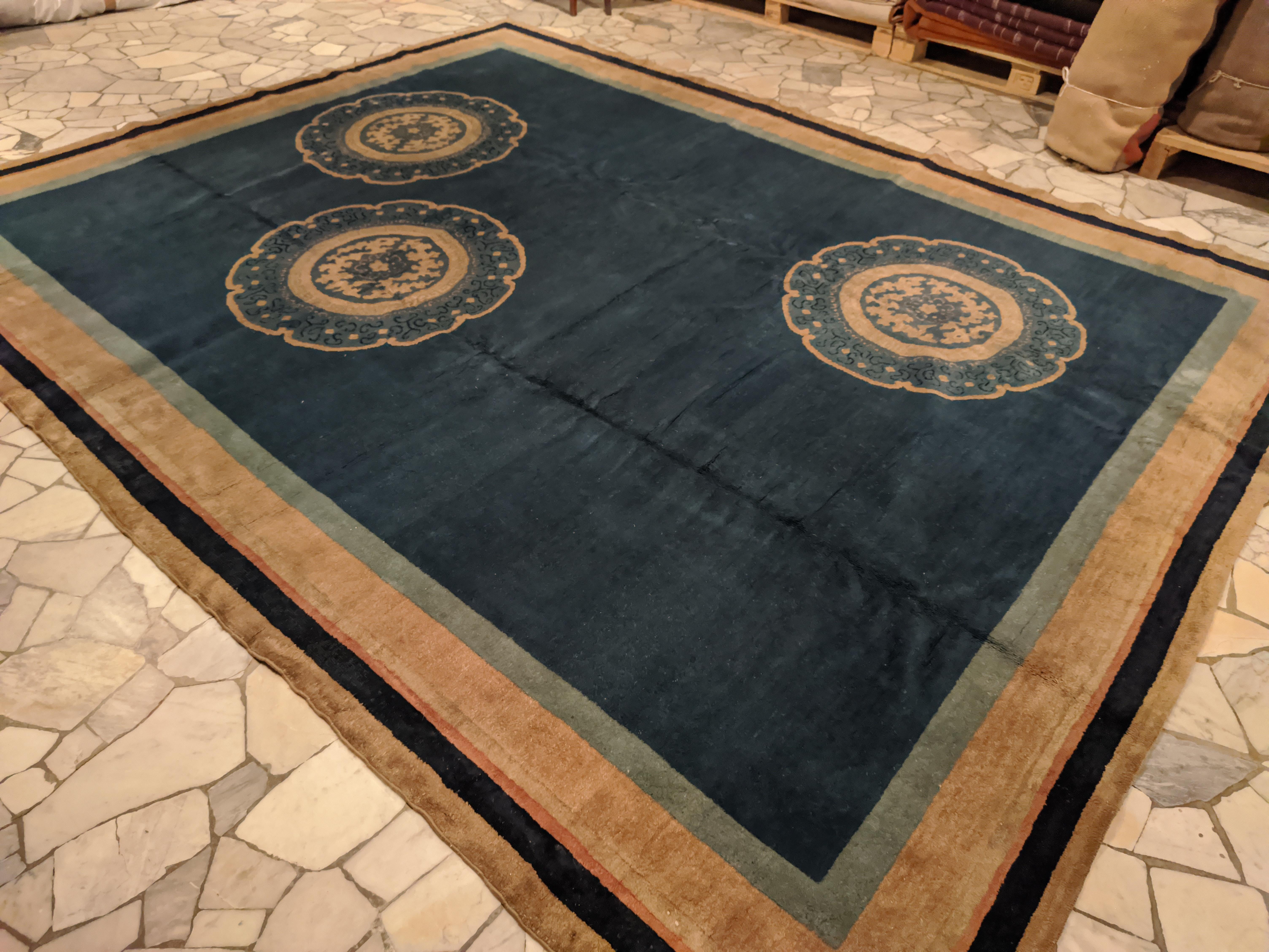 Tapis Art Déco chinois ancien en vente 7