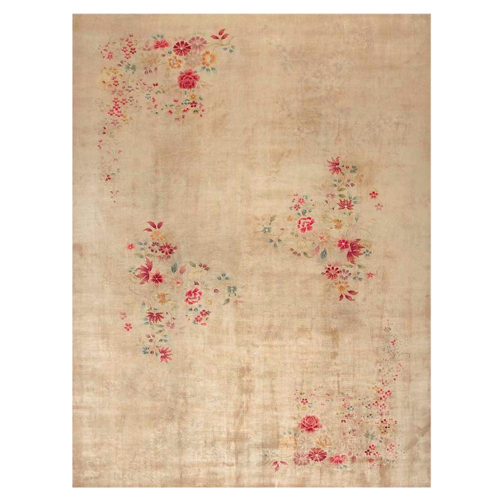 Antique Chinese Art Deco 10' 0" x 13' 4"  For Sale