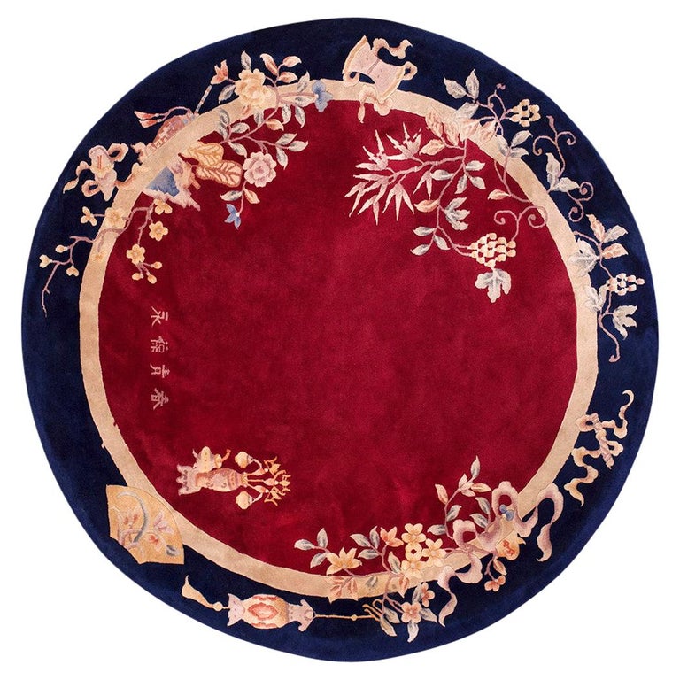 Antique Chinese Art Deco 6' 2" x 6' 2" For Sale at 1stDibs