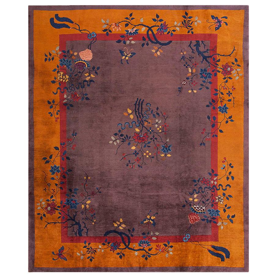1920s Chinese Art Deco Carpet ( 8'2" x 9'9" - 250 x 300 ) For Sale