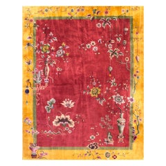 Tapis Art déco chinois des années 1920 ( 9''3 x 11''8 - 282 x 355 )