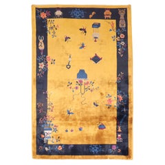 Antique Chinese Art Deco Foyer Size Carpet