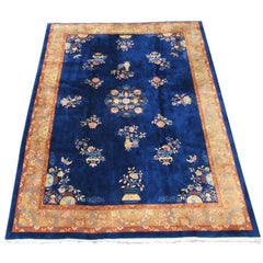 Vintage Chinese Art Deco Oriental “Nichols” Carpet in Excellent Condition