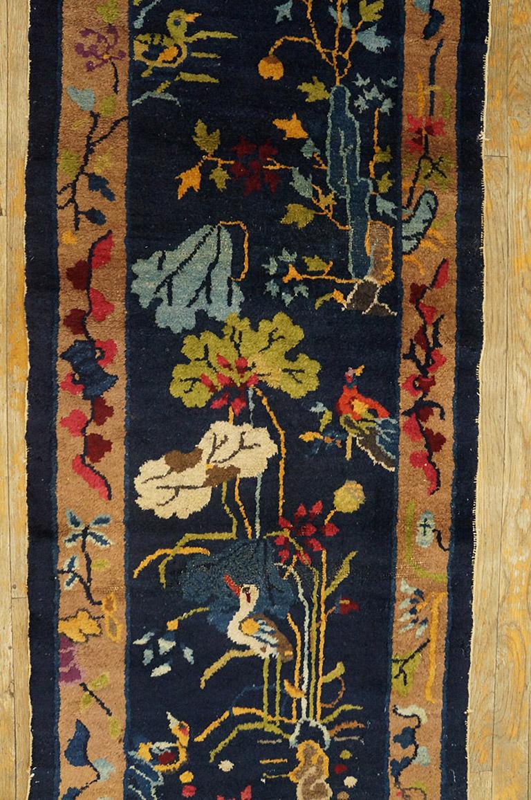1920s Pair of Chinese Art  Deco Runner Carpets  (2'1'' x 11' 8'' - 64 x 355 ) In Good Condition For Sale In New York, NY