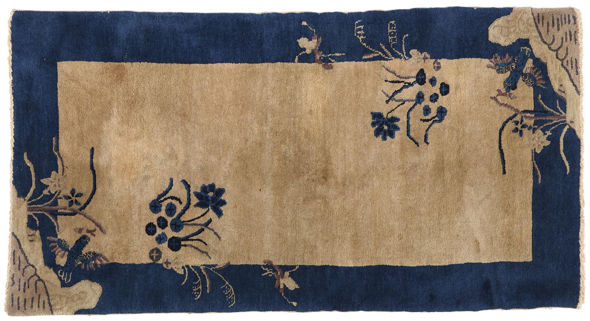 Tapis Art déco chinois ancien, 02'07 x 04'10 en vente 3