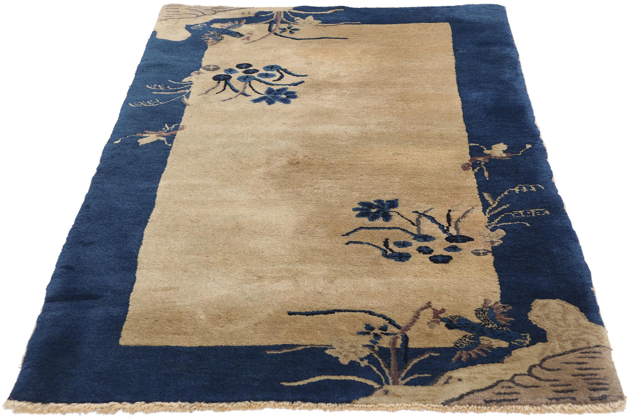 Chinois Tapis Art déco chinois ancien, 02'07 x 04'10 en vente