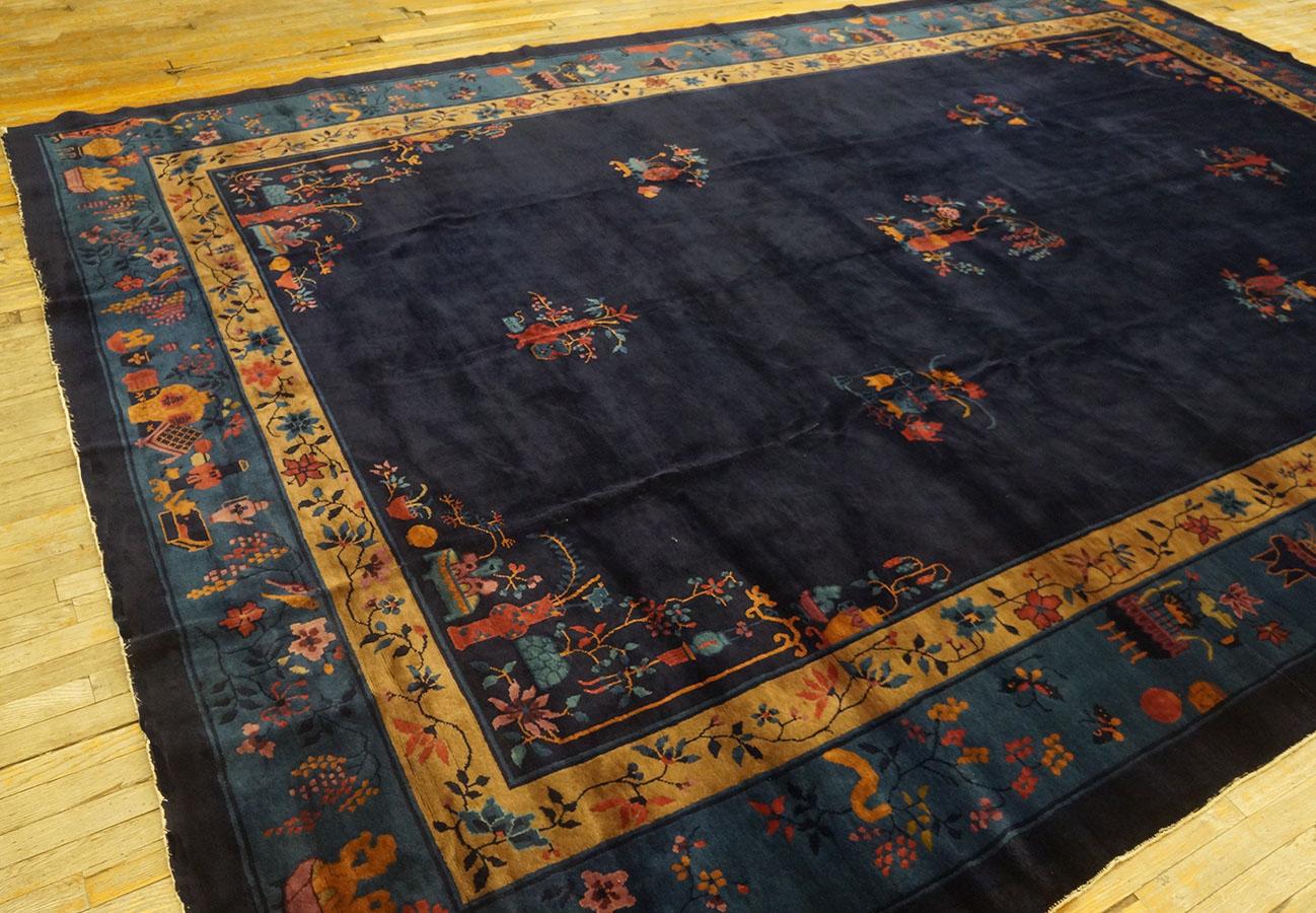 Wool 1920s Chinese Art Deco Carpet ( 10' x 14'6'' - 305 x 442 ) For Sale