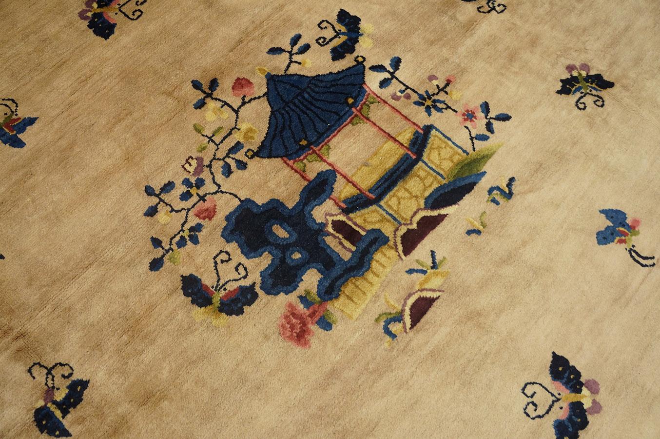 Laine Tapis chinois de Pékin du début du 20e siècle (d'environ 305 x 472 cm) en vente