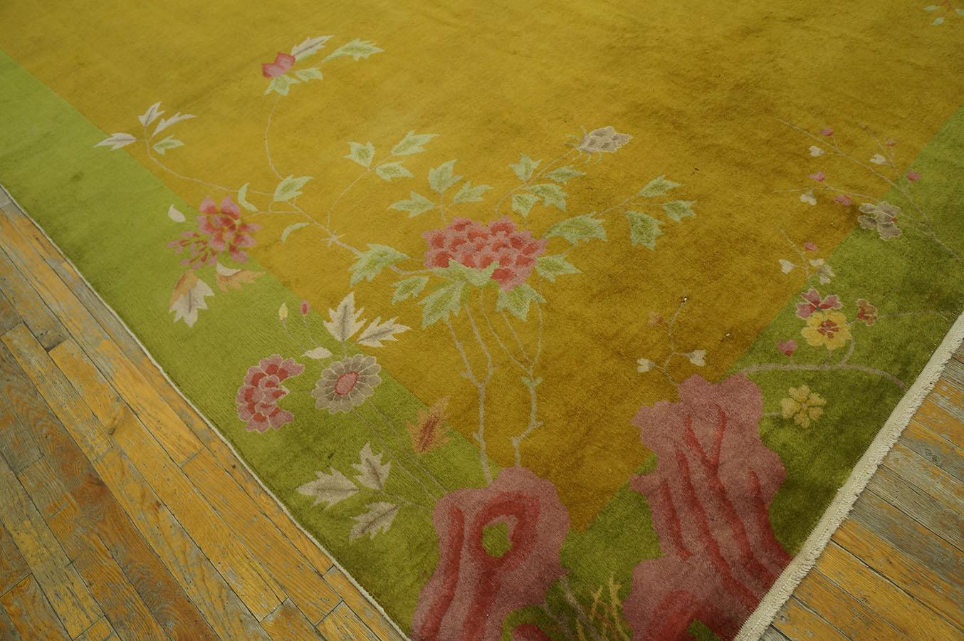 1920s Chinese Art Deco Carpet ( 10' x 17' 6'' - 305 x 535 cm ) For Sale 6