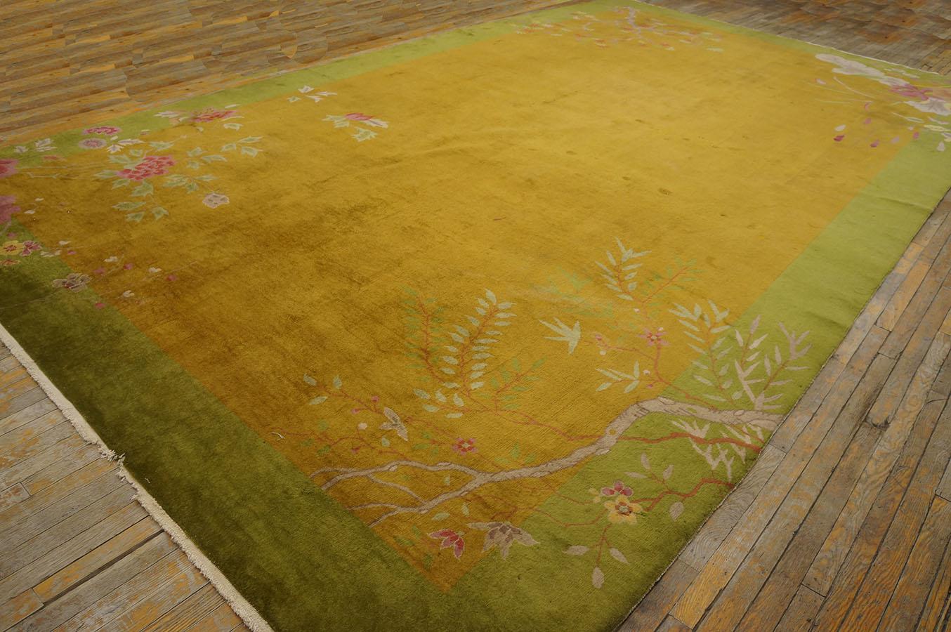 Hand-Knotted 1920s Chinese Art Deco Carpet ( 10' x 17' 6'' - 305 x 535 cm ) For Sale