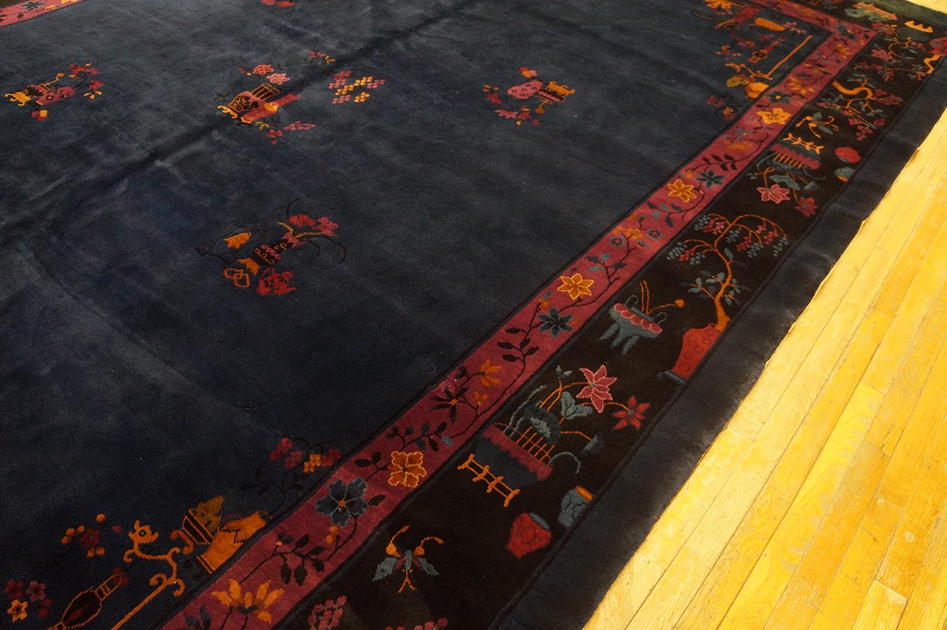 1920er Jahre Chinesischer Art Deco Teppich in Mandarin Qualität ( 10' x 13'6