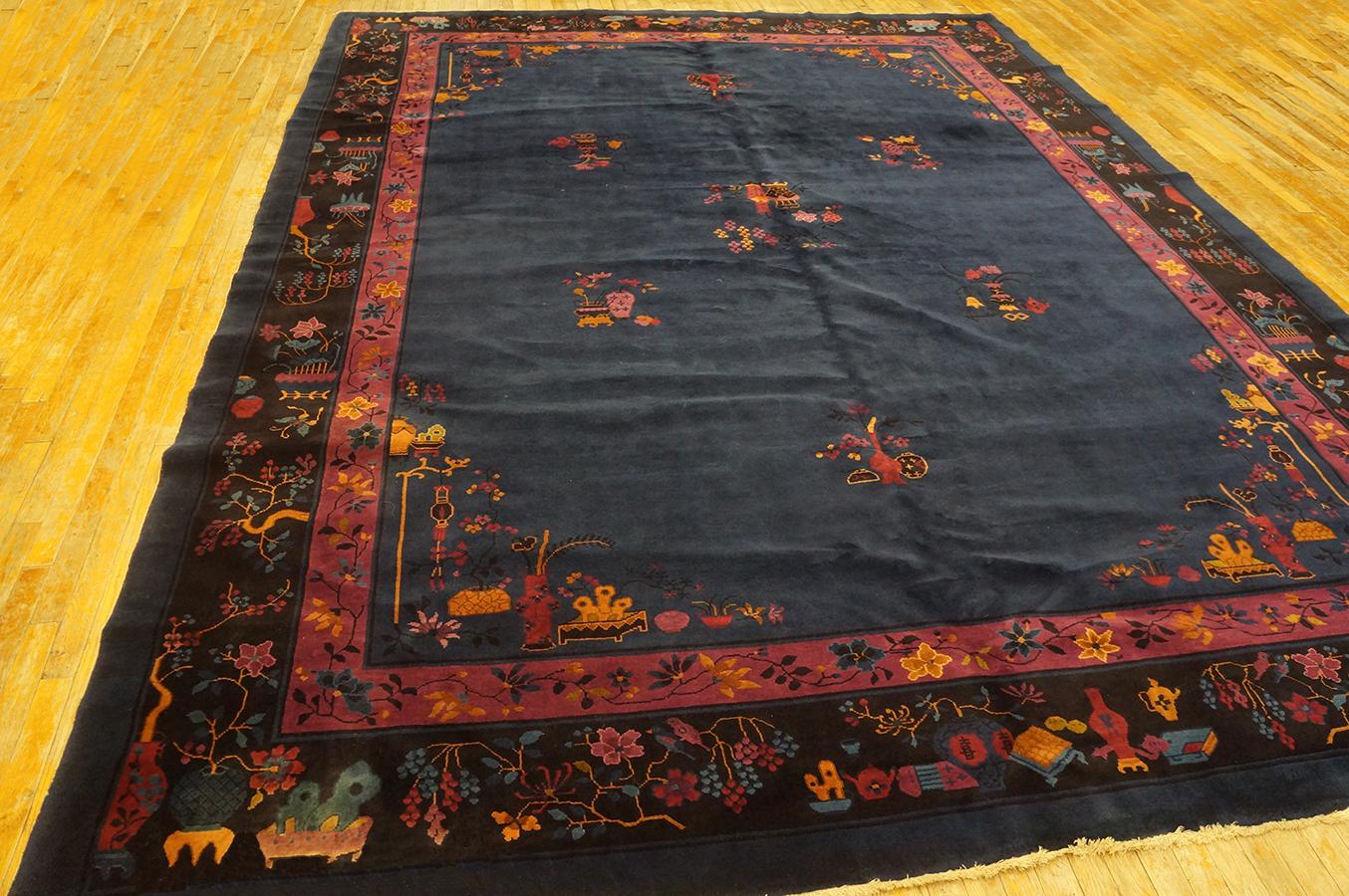 1920er Jahre Chinesischer Art Deco Teppich in Mandarin Qualität ( 10' x 13'6