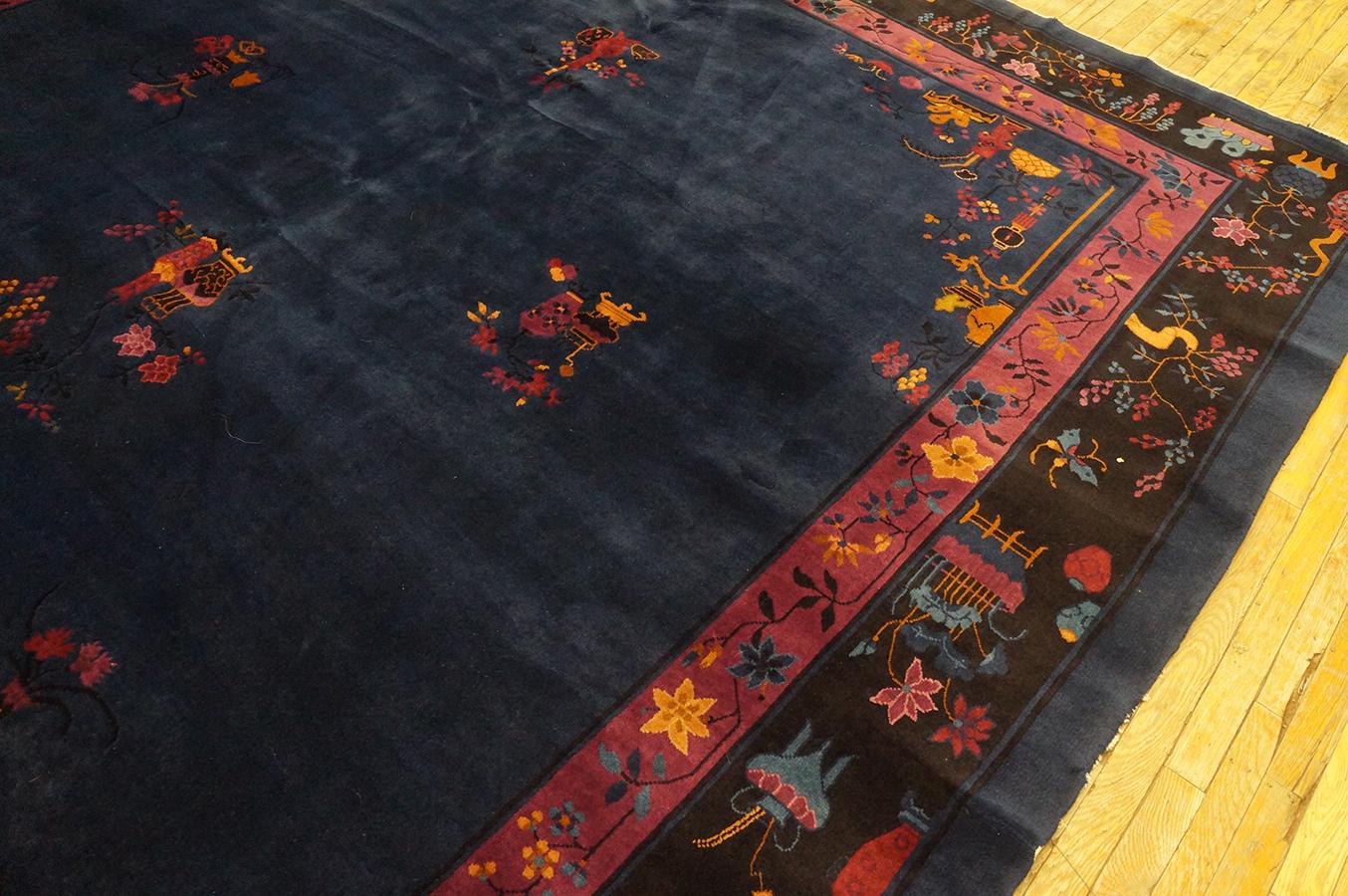 1920er Jahre Chinesischer Art Deco Teppich in Mandarin Qualität ( 10' x 13'6