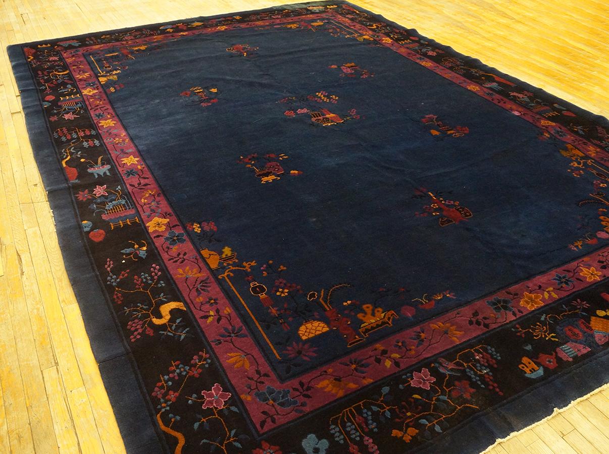 1920er Jahre Chinesischer Art Deco Teppich in Mandarin Qualität ( 10' x 13'6